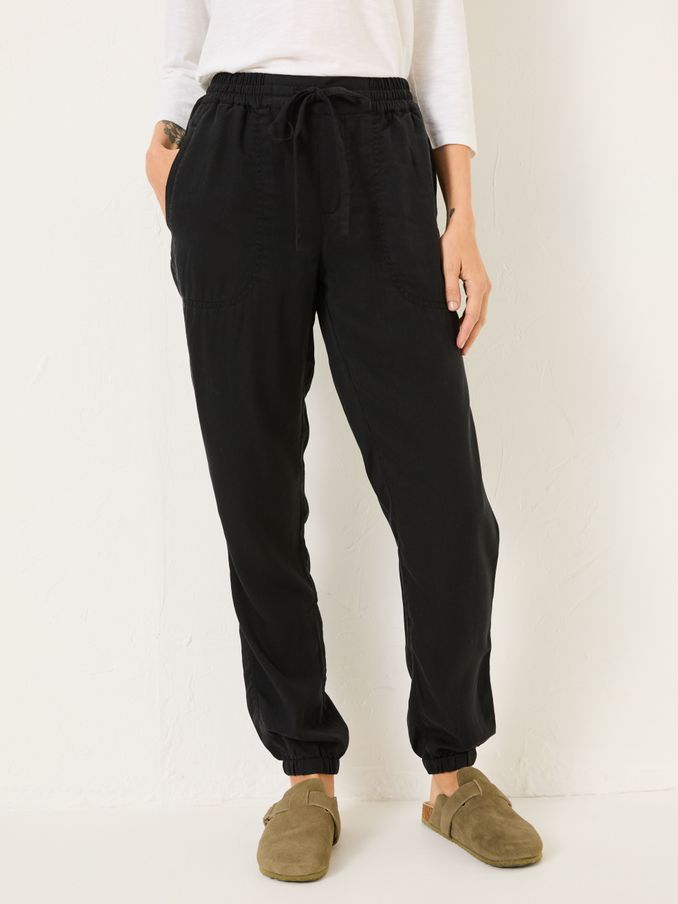Lyme Black Cuffed Joggers (E84501) | £49.50