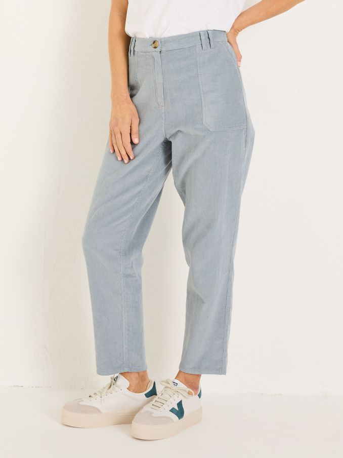 Chesil Pale Blue Cord Trousers (E84502) | £32