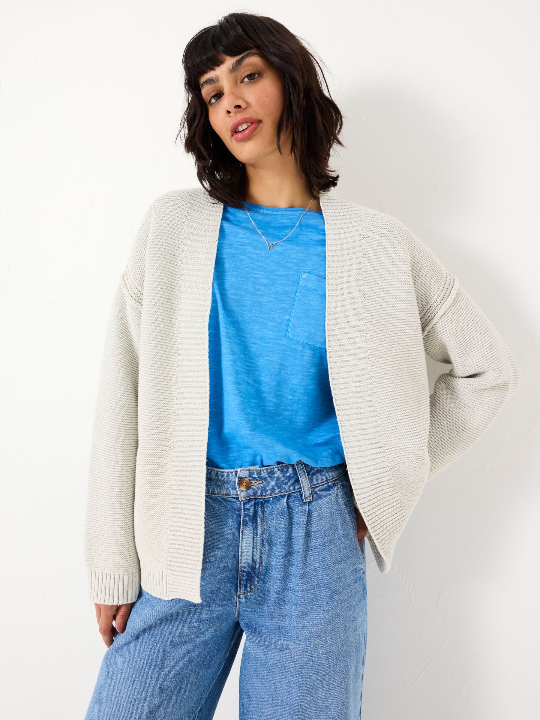 Stone Edie Laundered Knitted Cardigan (E85950) | £35