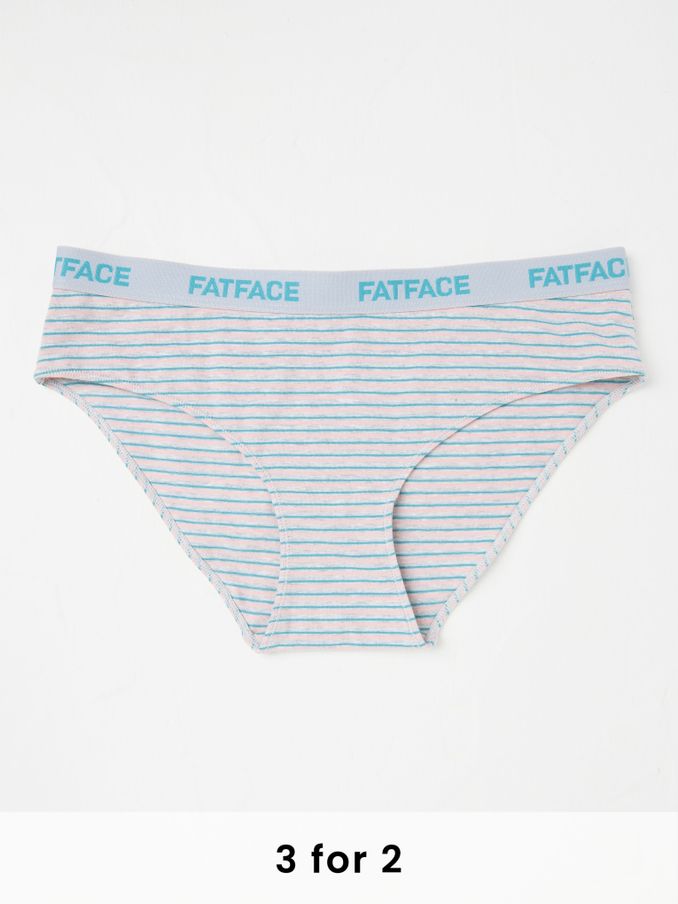Grey Striped Knickers (E86321) | £9