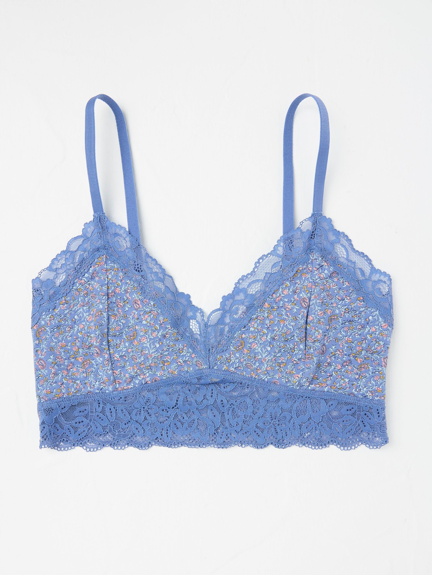 Blue Vine Floral Bralette (E86365) | £18