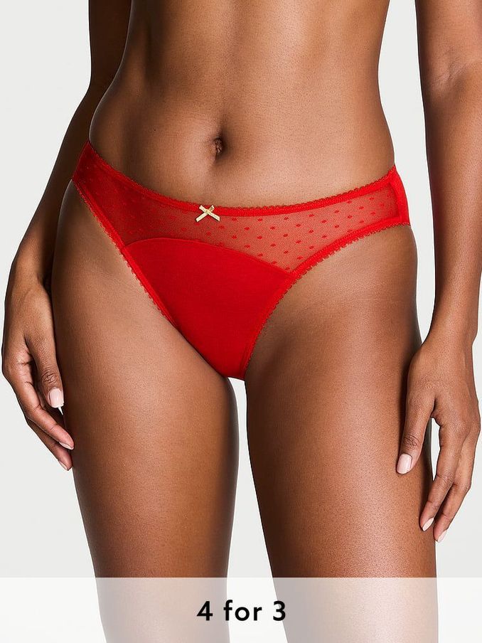 Lipstick Red Bikini Knickers (E87914) | £9