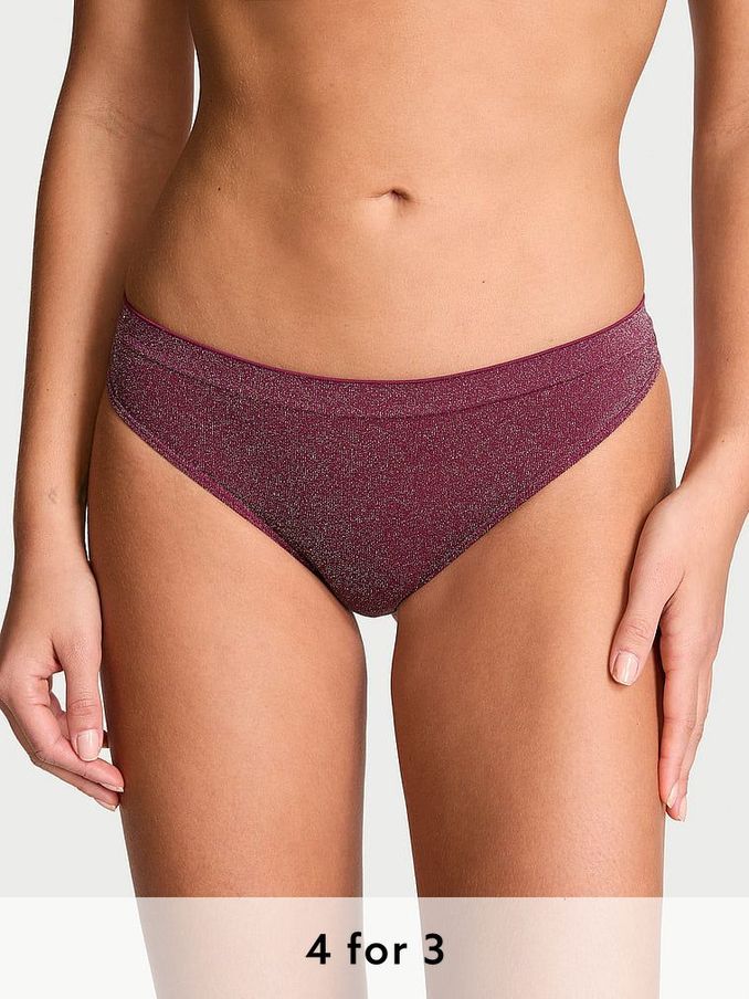 Plum Rouge Red Thong Knickers (E87933) | £9