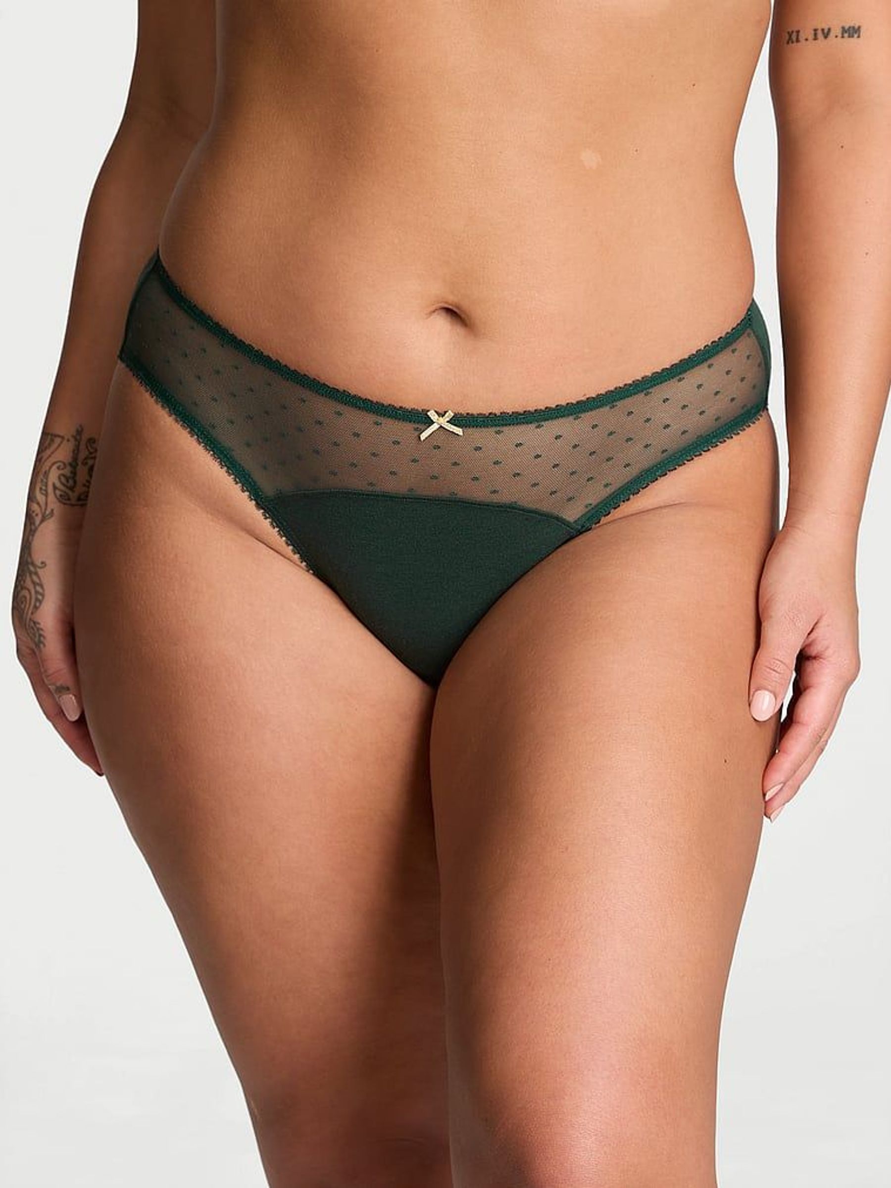 Botanical Green Bikini Knickers (E87939) | £4