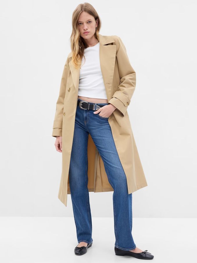 Cream Icon Notch Collar Trench Coat (E88181) | £120