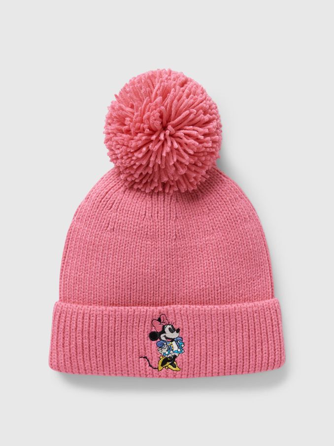 Pink Kids Disney Minnie Mouse Pom Beanie (1-5yrs) (E88716) | £10