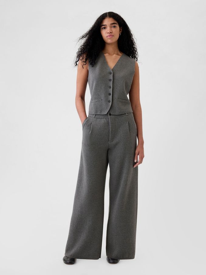 Grey CashSoft Pleated Trousers (E88790) | £45