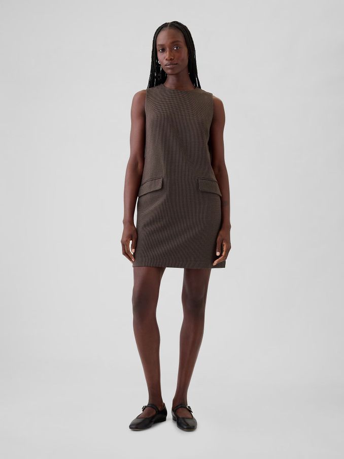 Brown Shift Mini Dress (E88829) | £30
