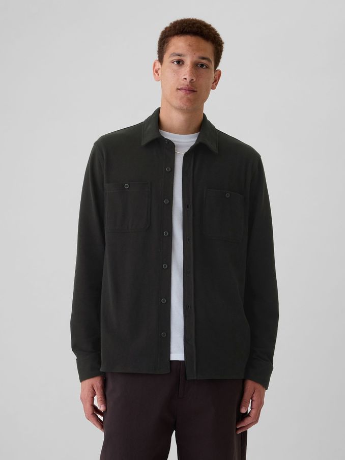 Black Jersey Long Sleeve Shirt (E88956) | £18