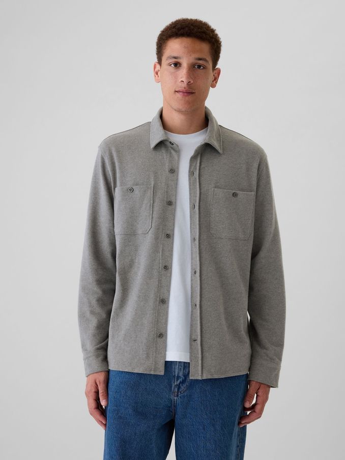 Grey Jersey Long Sleeve Shirt (E88958) | £22