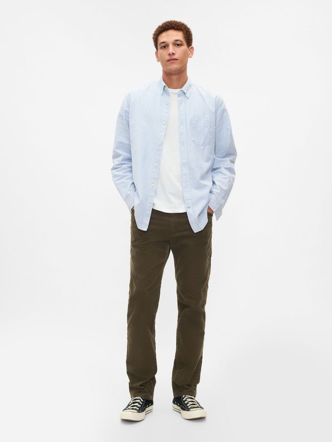 Green Straight Corduroy Jeans (E88983) | £31