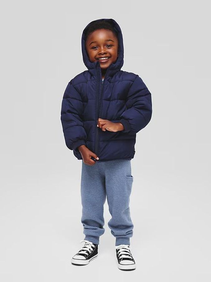Blue Water-Resistant Puffer Coat (6mths-5yrs) (E89259) | £24