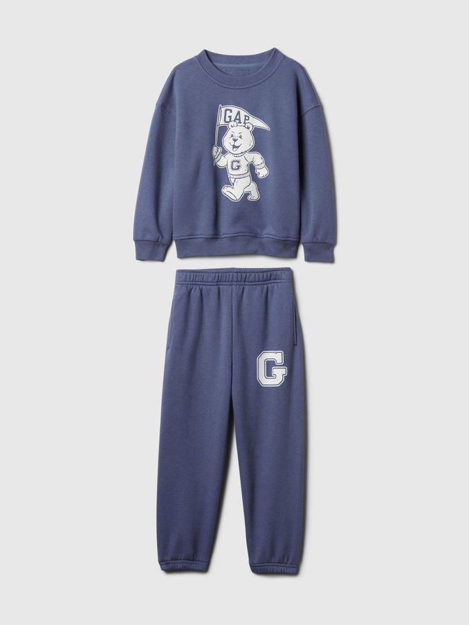Blue Vintage Athletic Logo Sweatshirt & Jogger Set (6mths-5yrs) (E89263) | £21