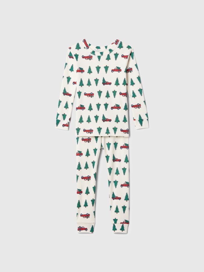 White Christmas Print Pyjamas (6mths-5yrs) (E89302) | £11