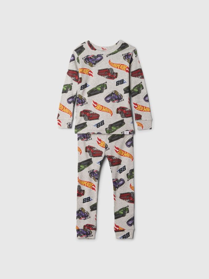 Grey Hot Wheels Cotton Long Sleeve Pyjama Set (6mths-5yrs) (E89304) | £18