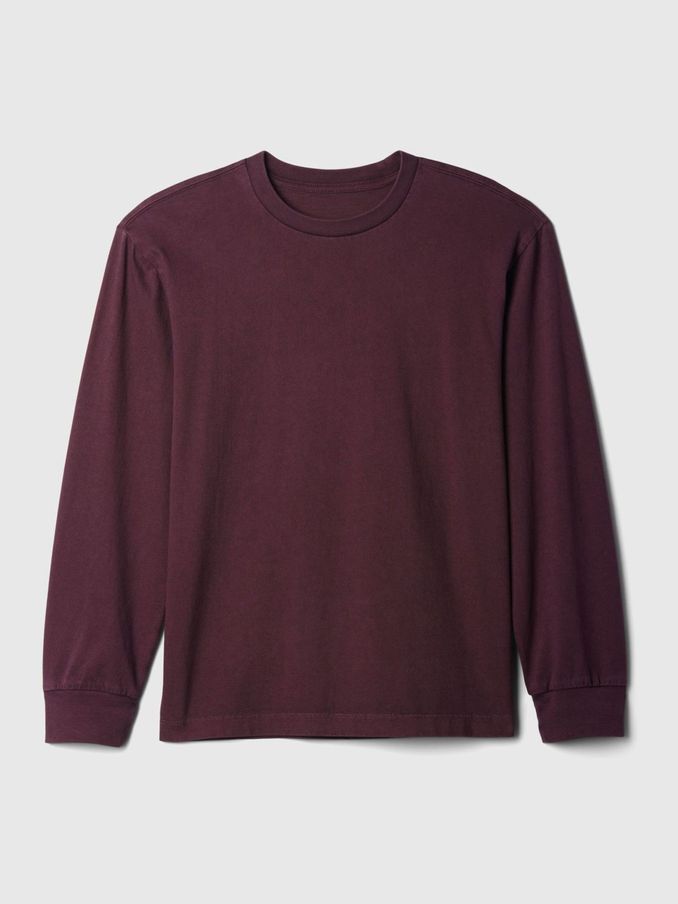 Red Long Sleeve Vintage T-Shirt (4-13yrs) (E89347) | £8