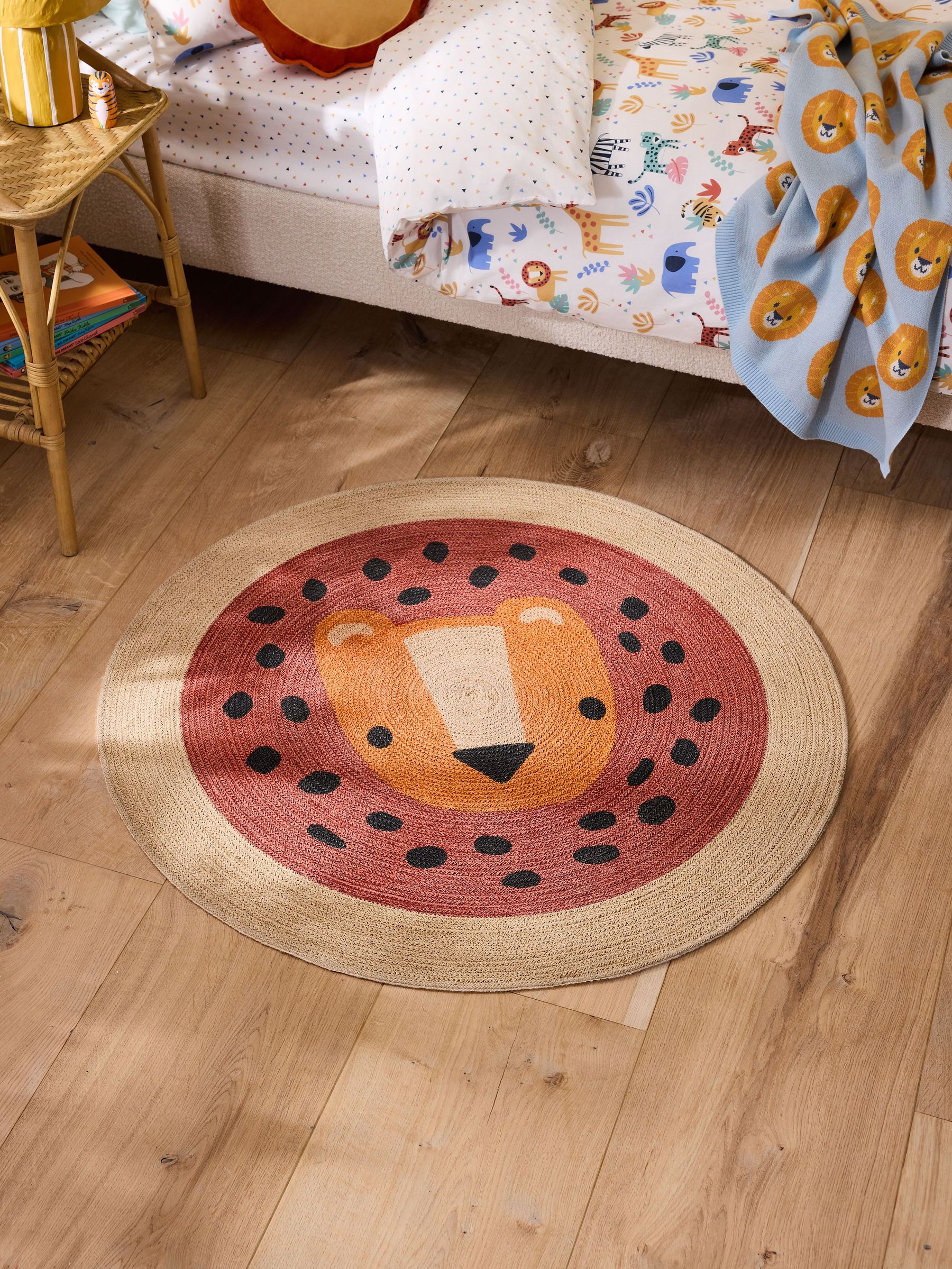 Brown Luca Lion Rug (E89827) | £55 - £90