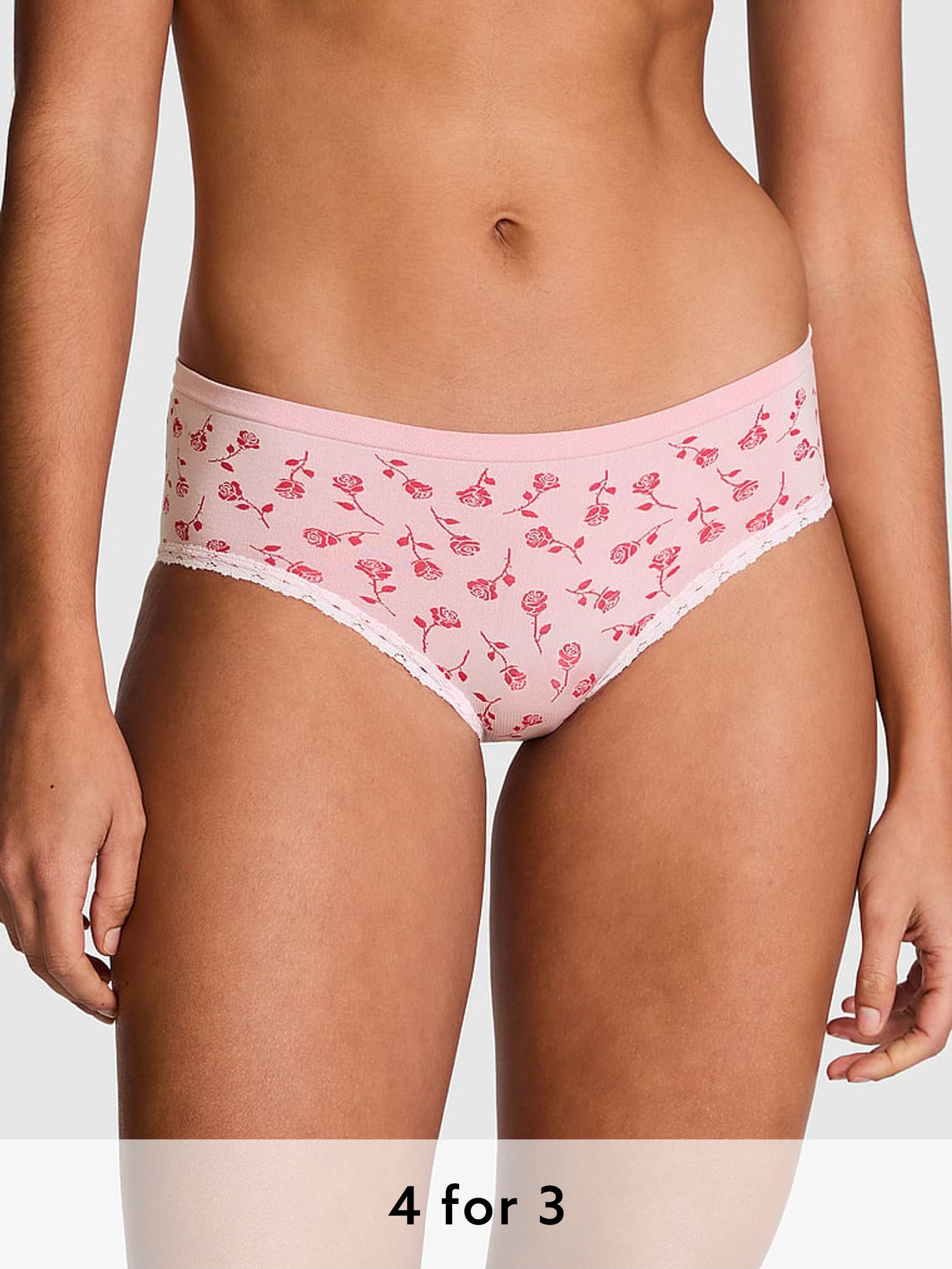 Pink Tulip Hipster Seamless Knickers (E89916) | £9