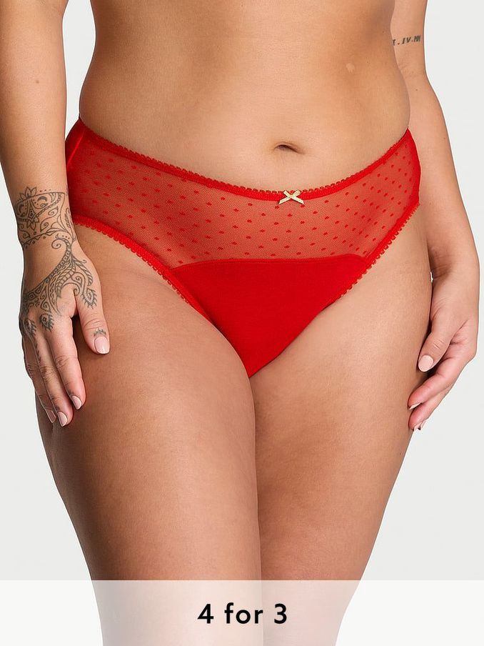 Lipstick Red Brief Knickers (E89922) | £9
