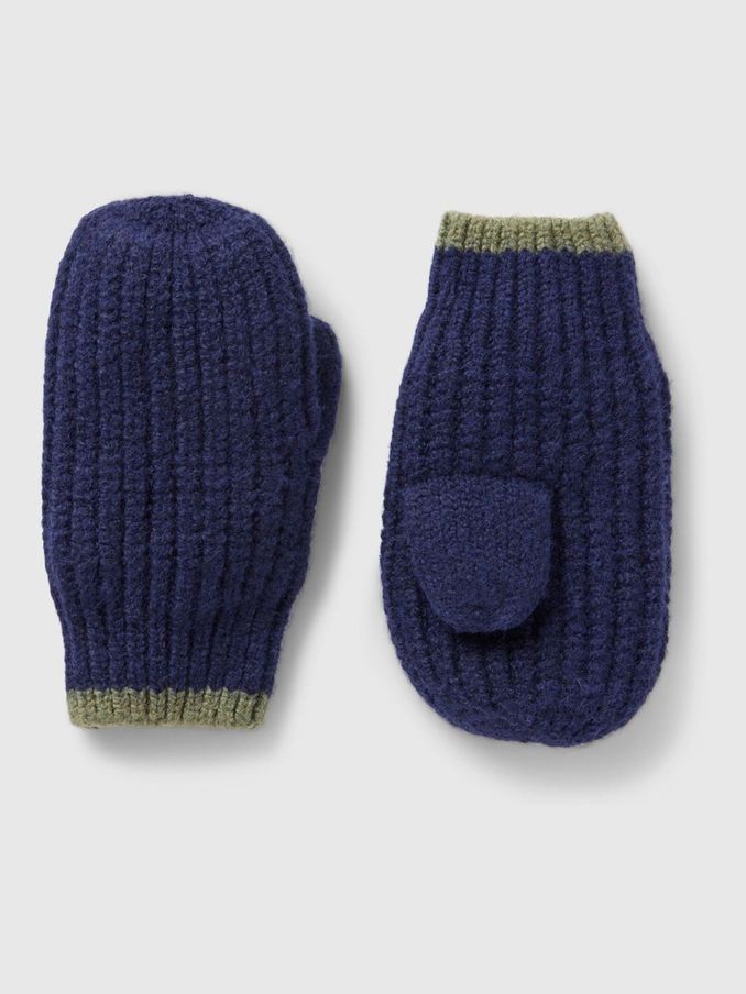Navy Blue Kids CashSoft Mittens (E91543) | £7
