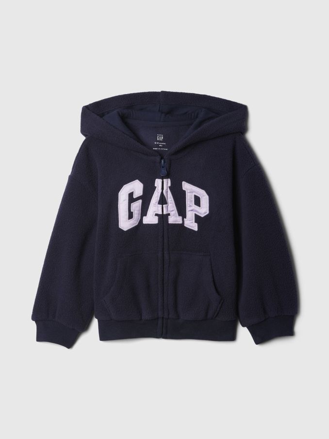 Blue Logo Zip Up Hoodie (6mths-5yrs) (E91587) | £12