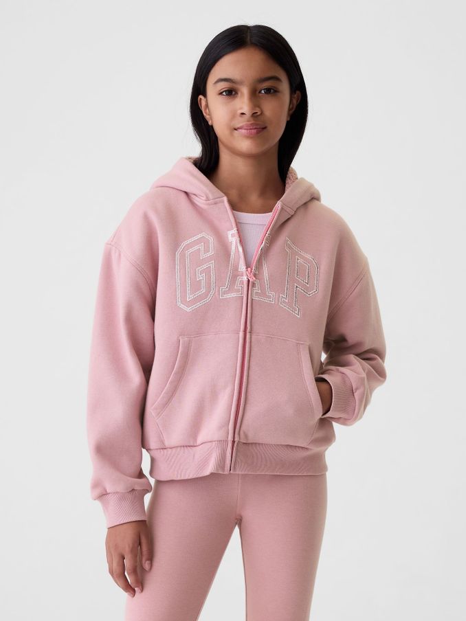 Pink Vintage Soft Cosy Logo Hoodie (4-13yrs) (E91786) | £35