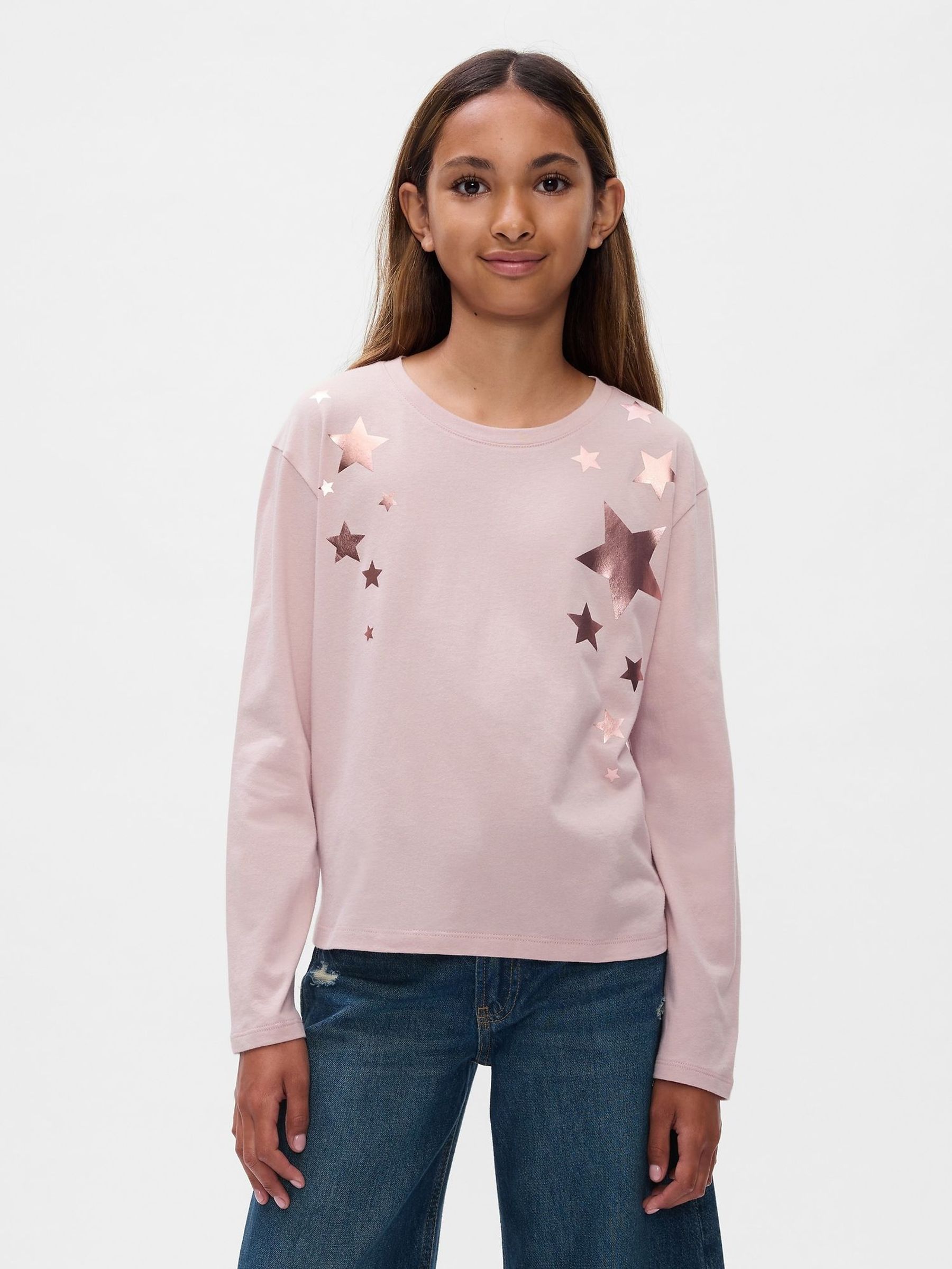 Pink Long Sleeve Graphic T-Shirt (4-13yrs) (E91797) | £7
