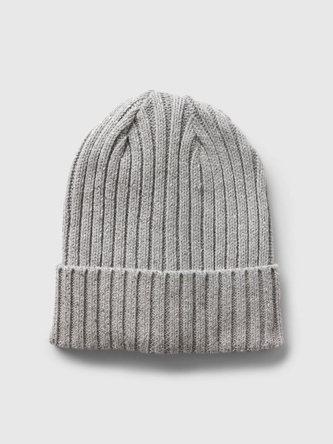Grey Metallic Beanie Hat (1-5yrs) (E91804) | £7
