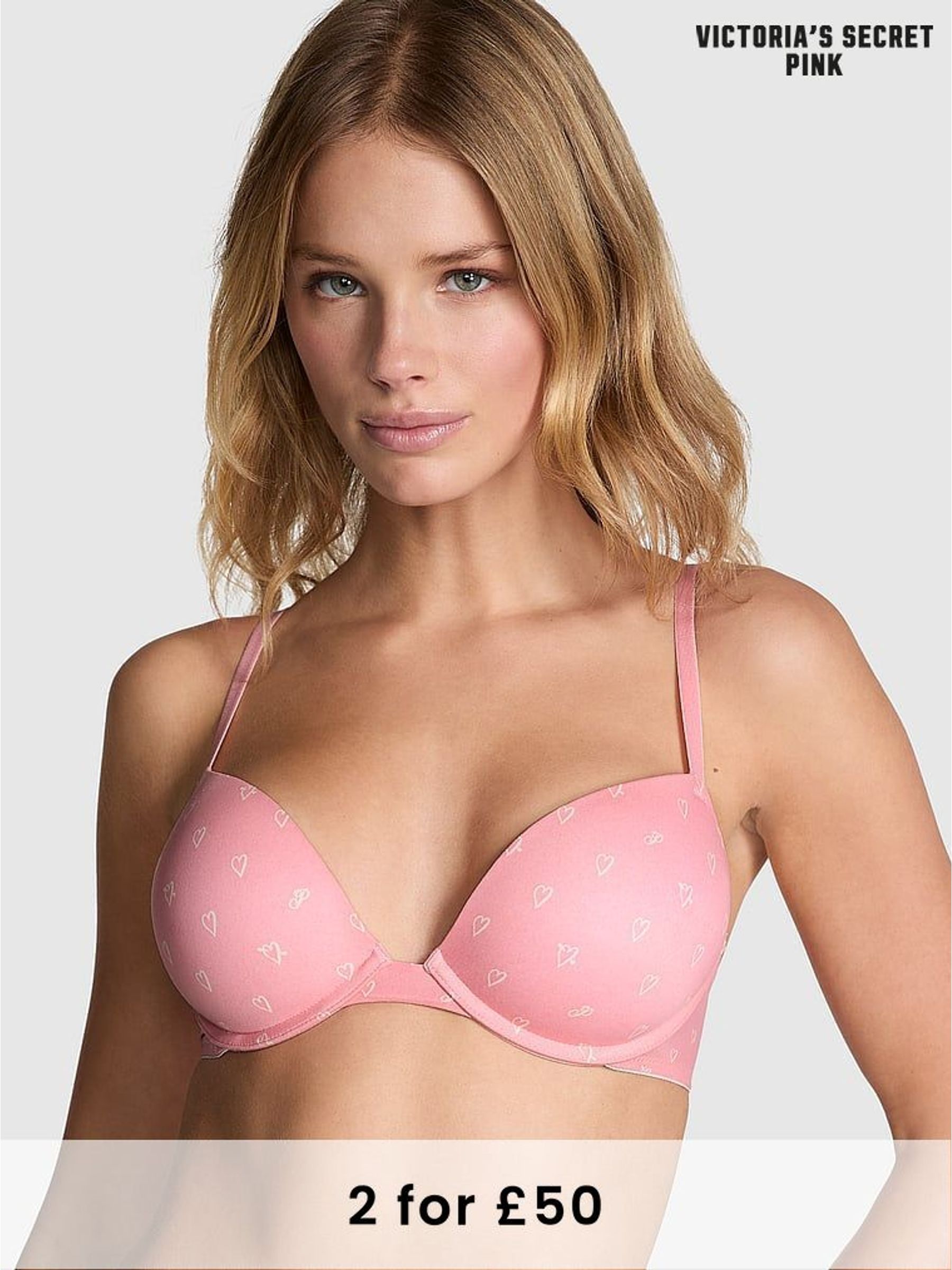 Petal Pink Heart Super Push Up Super Push Up Bra (E93048) | £29