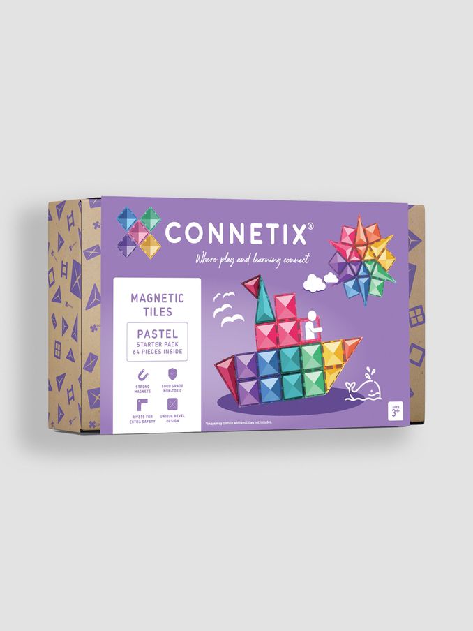 Connetix Pastel Starter Pack 64 pc (E93888) | £63
