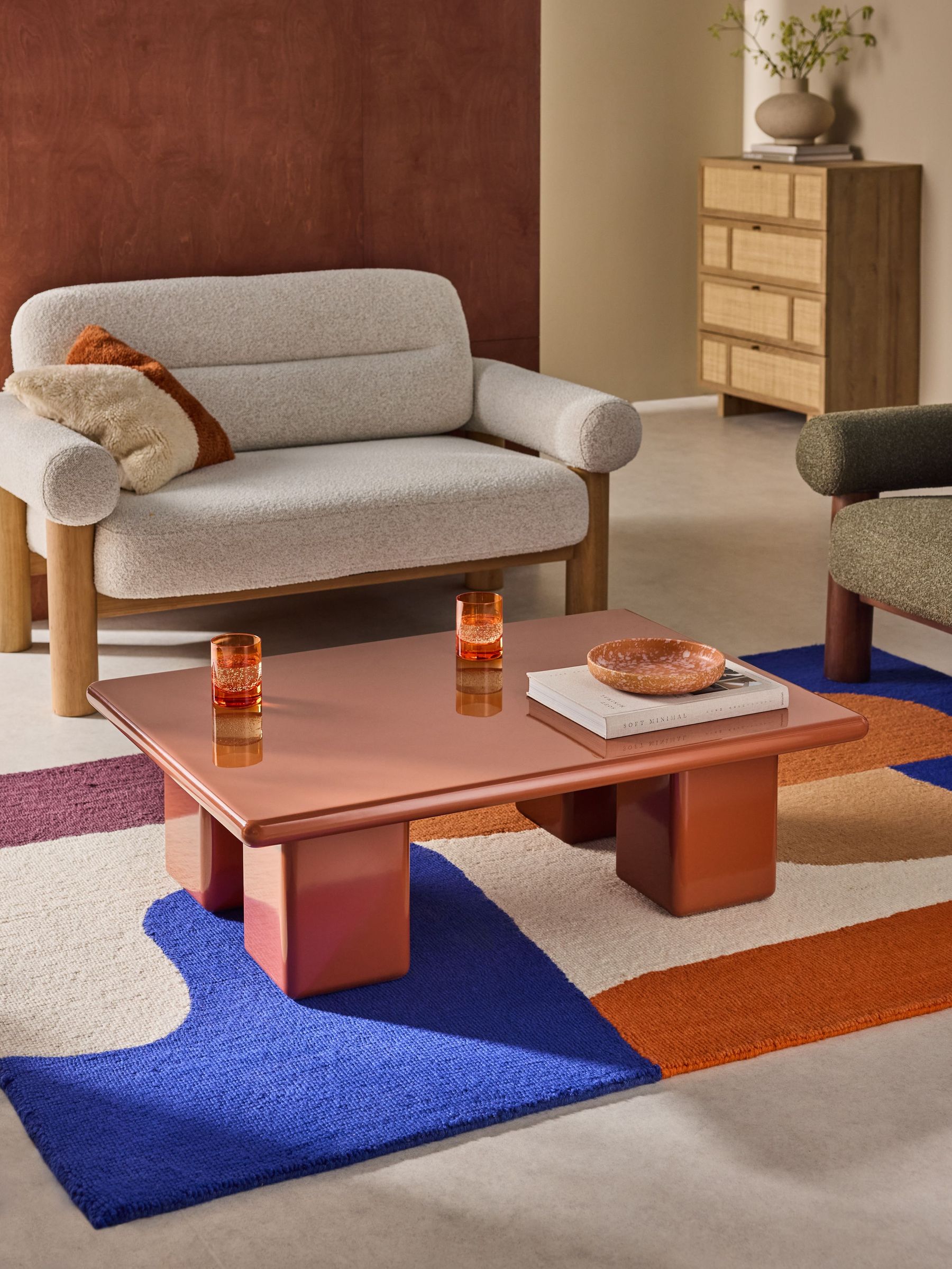 Lacey Coffee Table in Rust Orange (E94163) | £379