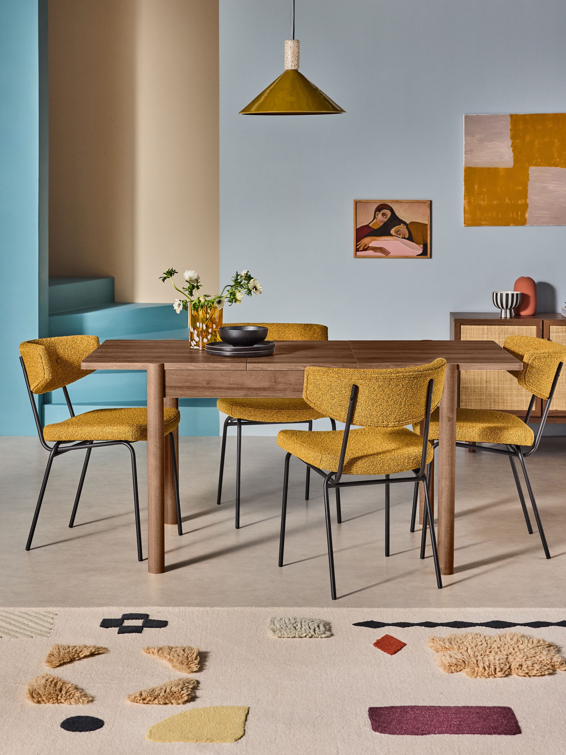 Pavia 4 to 6 Seater Extending Dining Table in Dark Natural Oak Effect (E94165) | £449