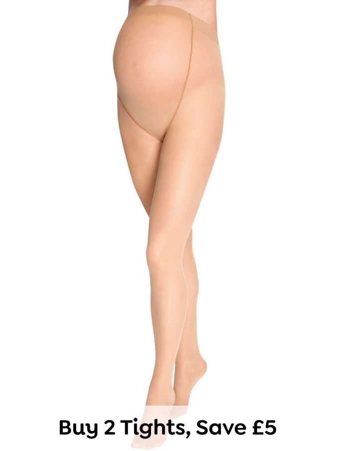Natural 2-Pack 15 Denier Maternity Tights (E94181) | £12.50