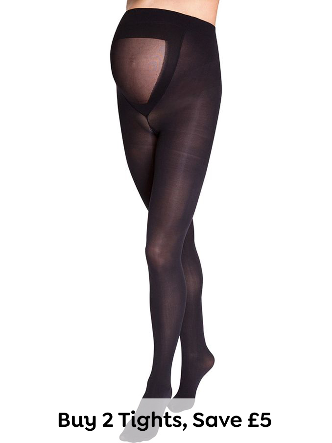 Black 100 Denier Ultimate Maternity Support Tights (E94185) | £11.50