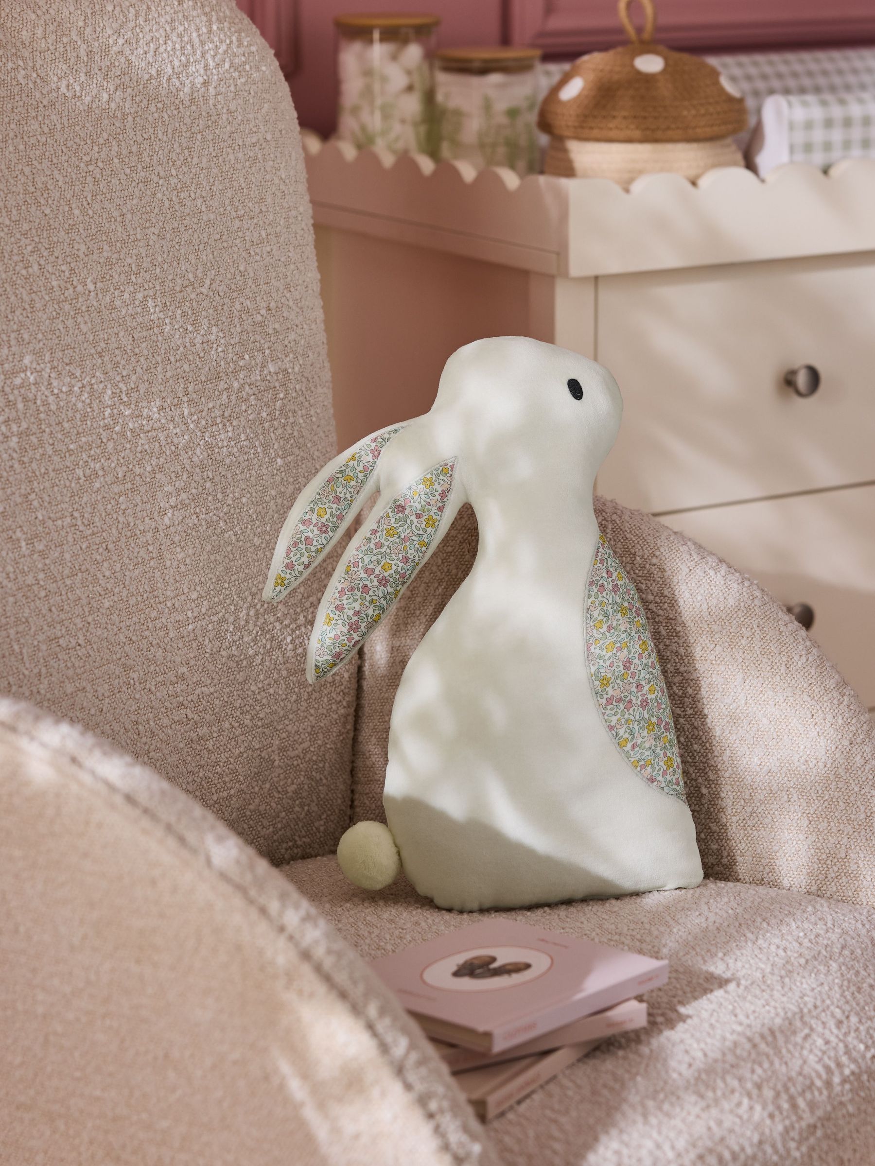 White Betsy Bunny Cushion (E94831) | £28