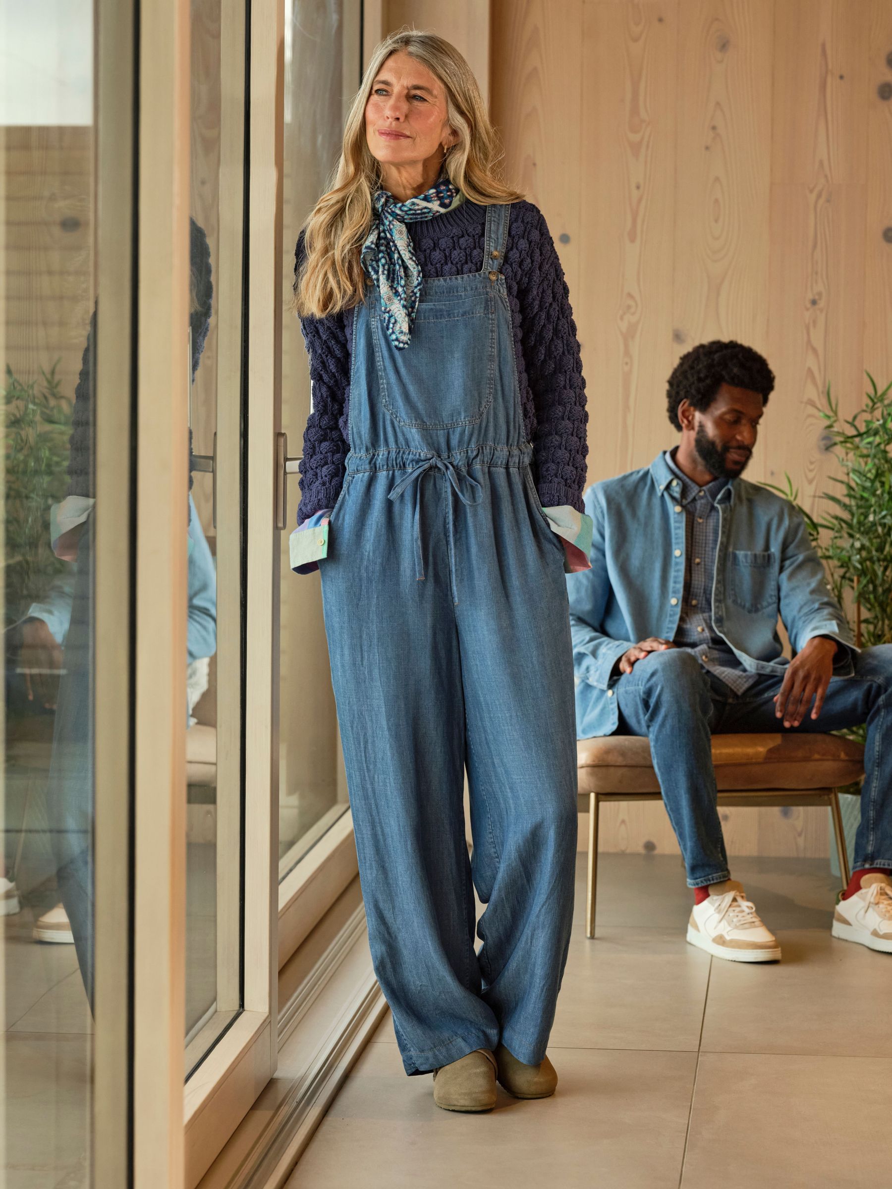 Jeanie Blue Denim Jumpsuit (E94861) | £79