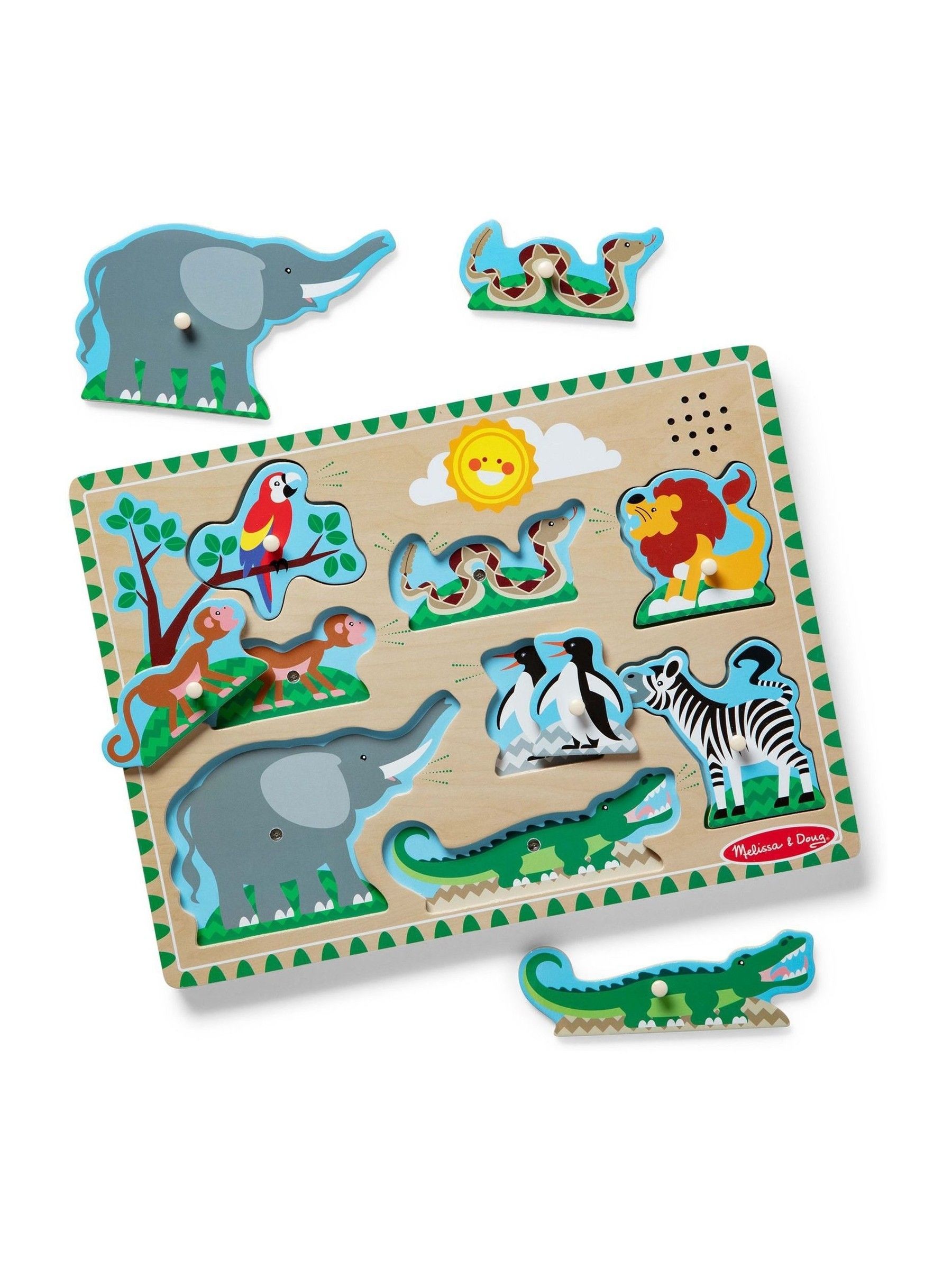 Melissa & Doug No Colour Zoo Animal Sound Puzzle (E95775) | £16