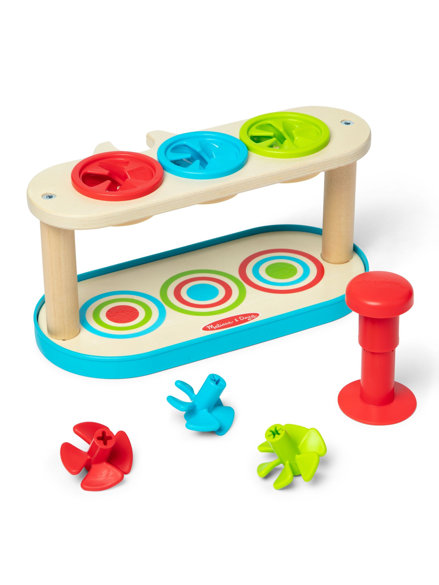 Melissa & Doug No Colour Match & Push Spinning Tops (E95779) | £20