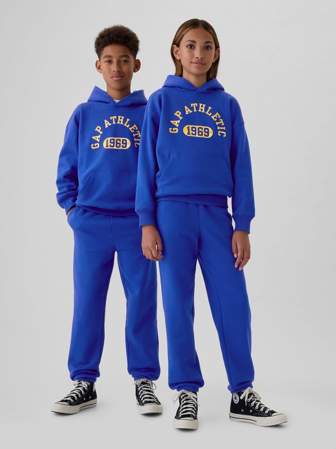 Blue Athletic Logo Hoodie (4-13yrs) (E95939) | £20
