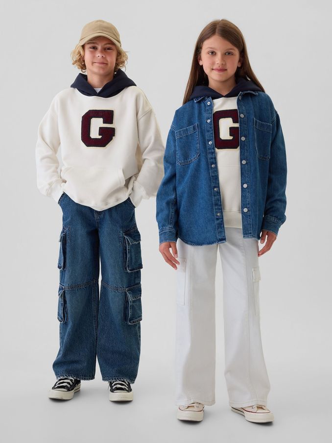Cream Logo Varsity Hoodie (4-13yrs) (E95960) | £25