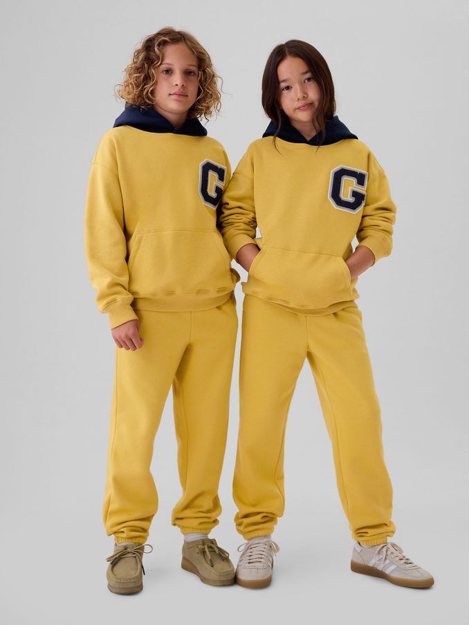 Yellow Athletic Logo Hoodie (4-13yrs) (E95961) | £14