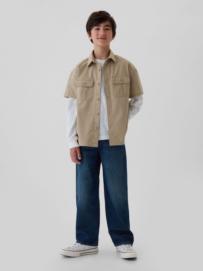 Blue Baggy Jeans (5-13yrs) (E95972) | £30