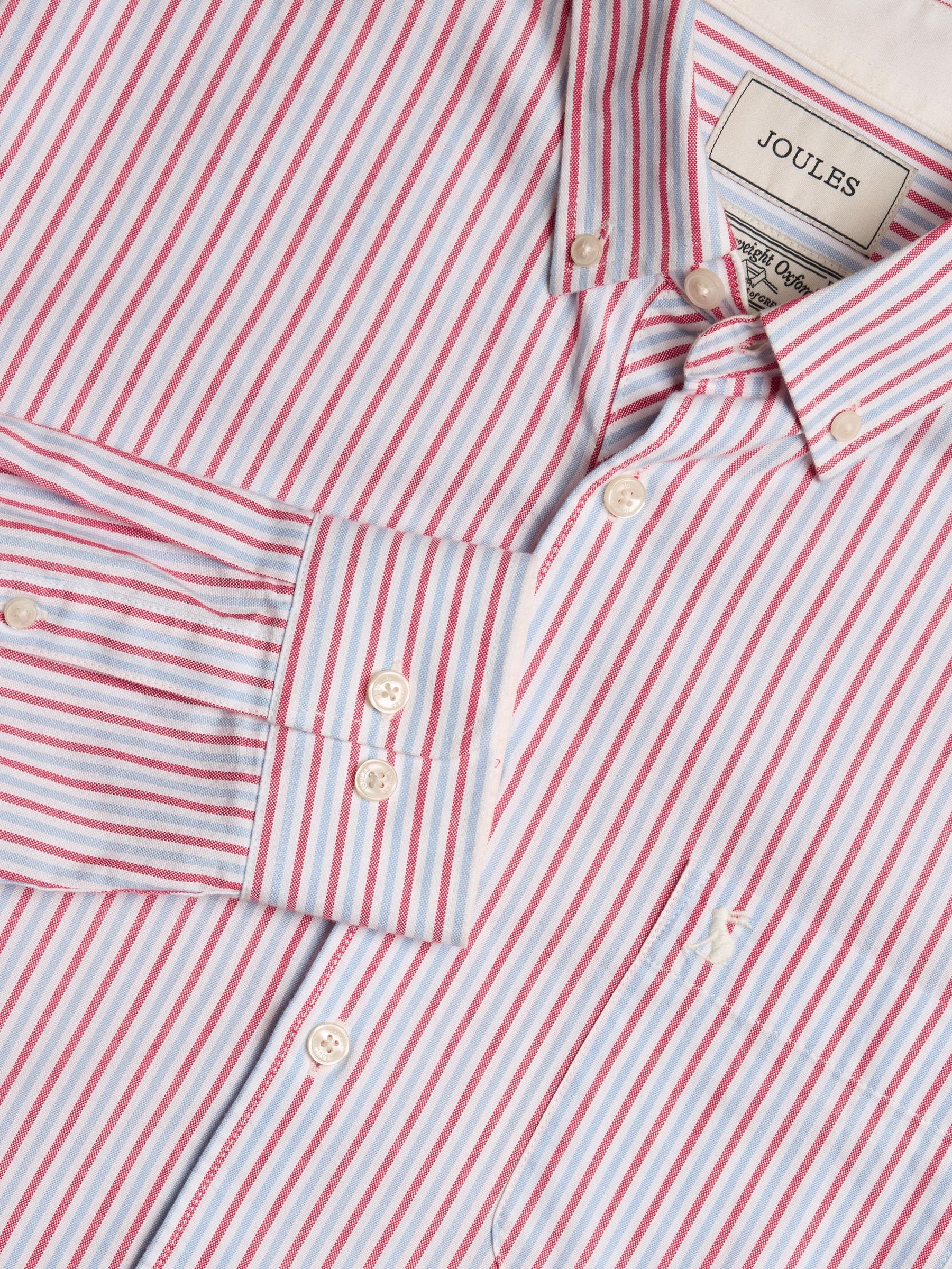 Oxford Red/Blue Stripe Classic Fit Shirt (E96056) | £49.50