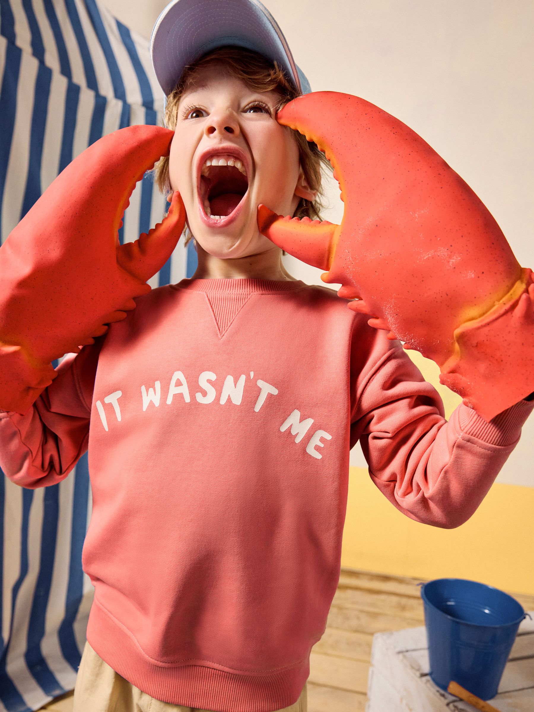 Sundaze Red Crew Neck Slogan Sweatshirt (E96144) | £16 - £18