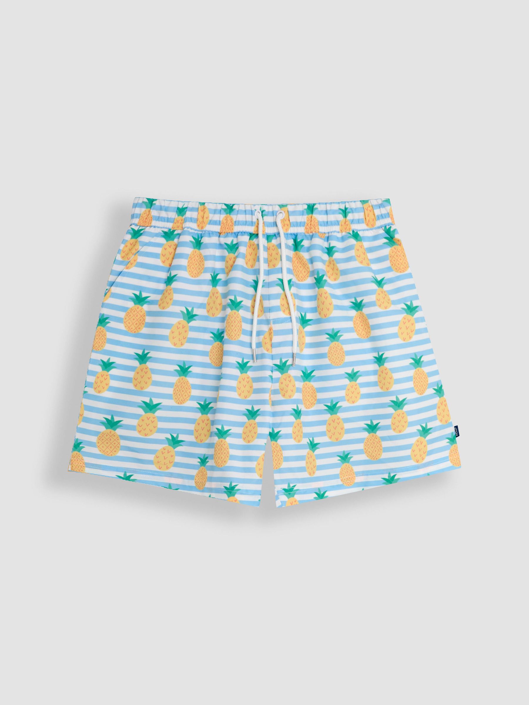 Blue Mens Pineapple Printed Swim Shorts (E96740) | £29