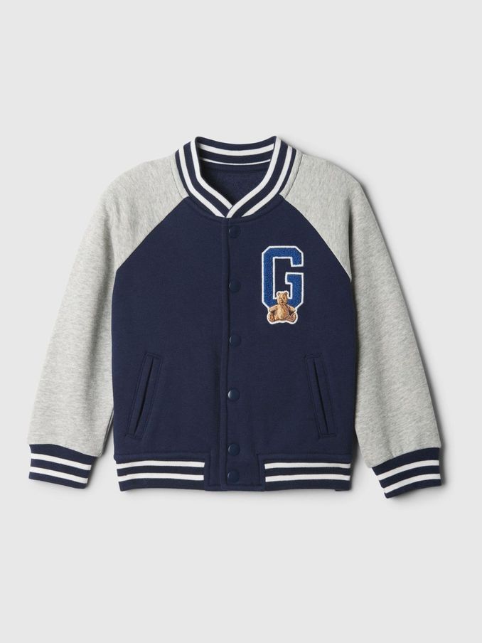 Blue Brannan Bear Varsity Bomber Jacket (6mths-5yrs) (E96935) | £28