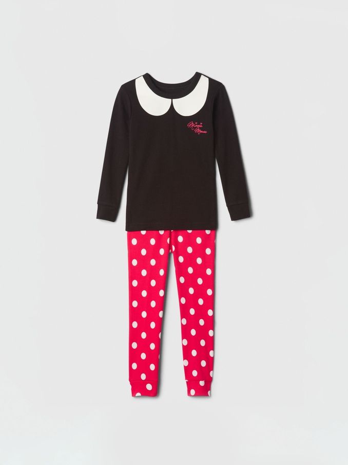 Black/Red Minnie Mouse Disney Cotton Long Sleeve Pyjamas (6mths-5yrs) (E96936) | £10