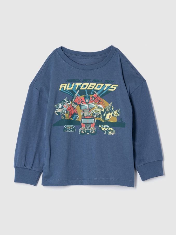 Blue Autobots Graphic Long Sleeve Crew Neck T-Shirt (6mths-5yrs) (E96950) | £9