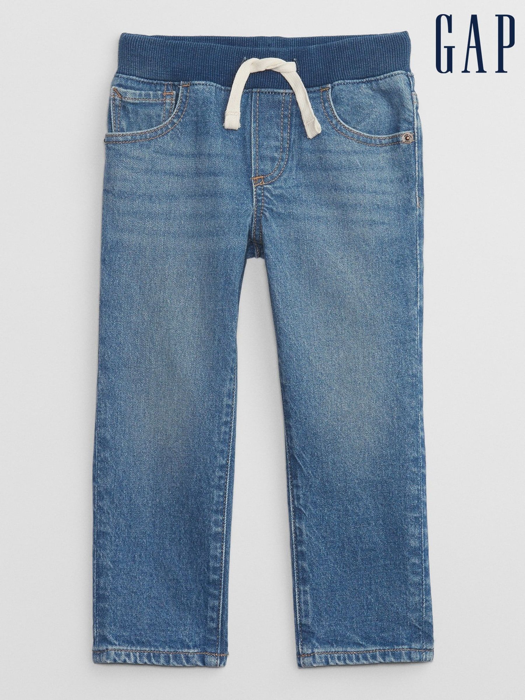 Blue Pull On Slim Jeans (6mths-5yrs) (E96984) | £18