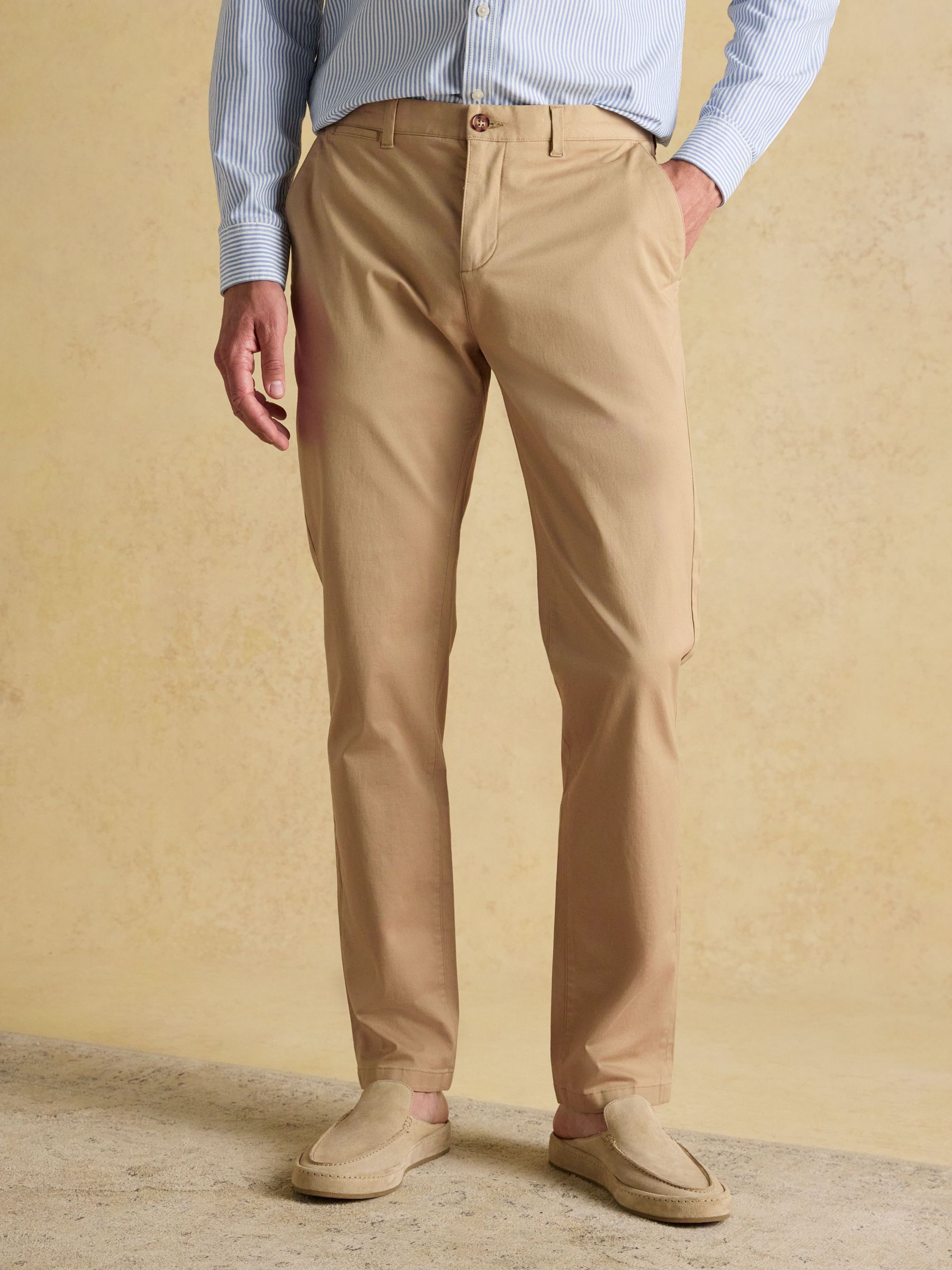 Classic Fit Tan Chino Trousers (E97119) | £40